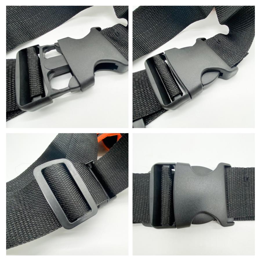 剪定ハサミ 対応 ウエストバッグ 持ち運び 電動ハサミ用バック 園芸剪定 ガーデニング 用バッグ 黒ブラック橙オレンジライン |  | 03