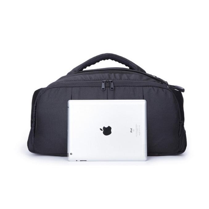 天体望遠鏡 業務用 ビデオカメラ プロ カメラマン２WAY ソフトバッグ ショルダーバッグ 一眼レフ 対応 中仕切り クッション 付き 黒 ブラック | ブランド登録なし | 12