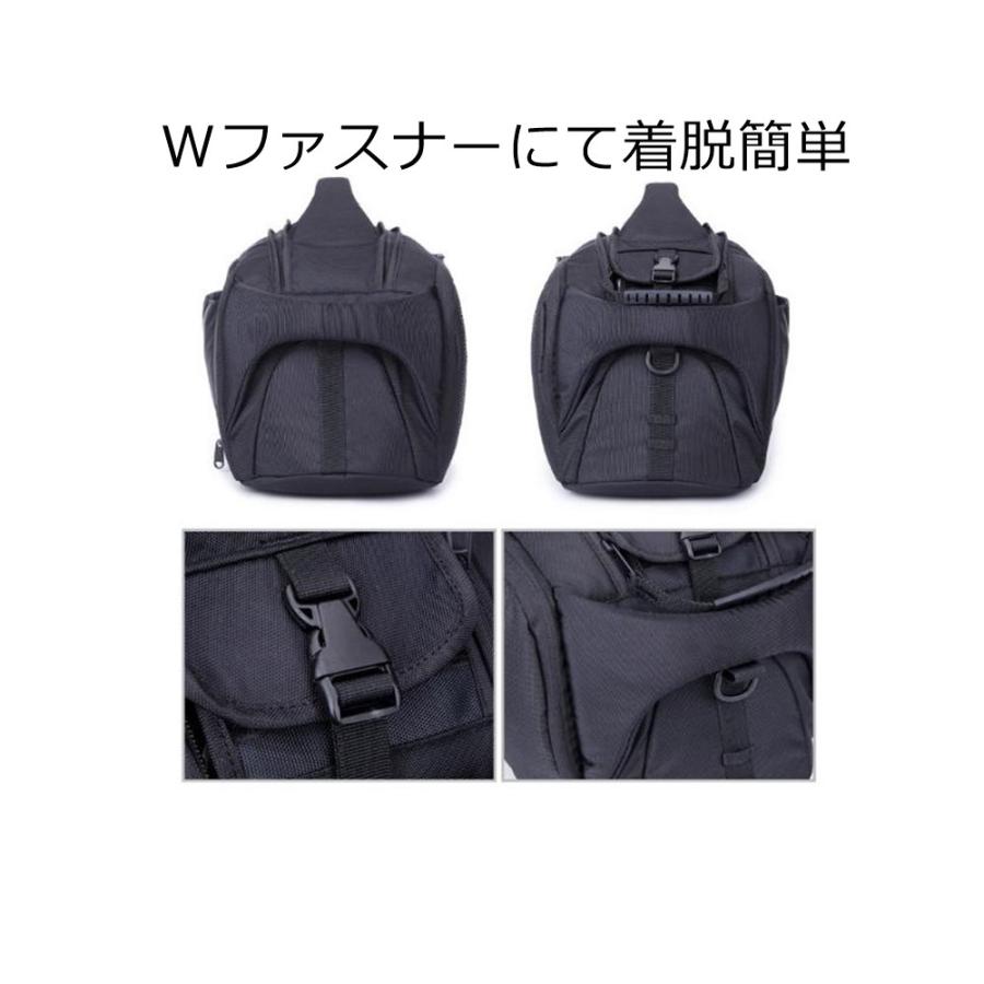 天体望遠鏡 業務用 ビデオカメラ プロ カメラマン２WAY ソフトバッグ ショルダーバッグ 一眼レフ 対応 中仕切り クッション 付き 黒 ブラック | ブランド登録なし | 05