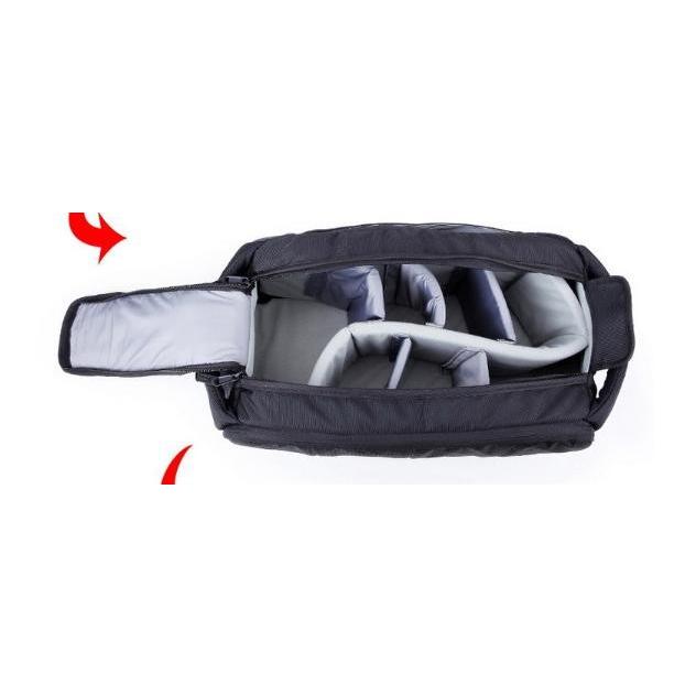 天体望遠鏡 業務用 ビデオカメラ プロ カメラマン２WAY ソフトバッグ ショルダーバッグ 一眼レフ 対応 中仕切り クッション 付き 黒 ブラック | ブランド登録なし | 08