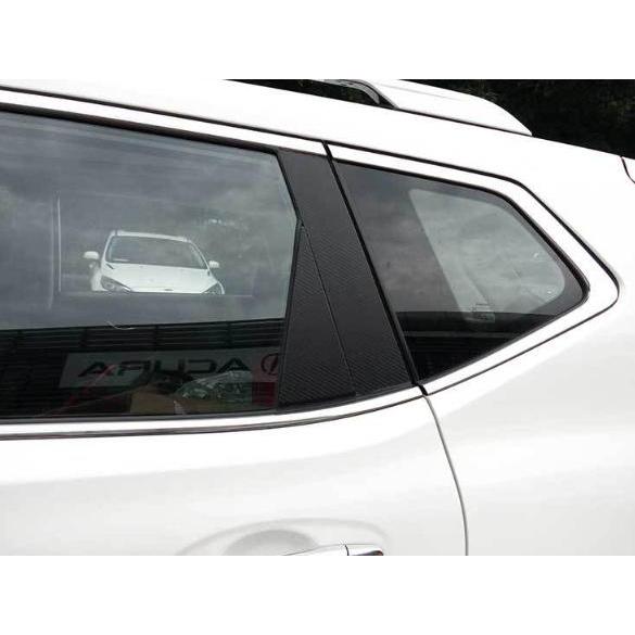 【互換品】 日産 ニッサン エクストレイル T32 アクセサリー パーツ サイドピラー  ステッカー カー用品 カスタム パーツ 傷防止 撥水 黒 | ブランド登録なし | 14