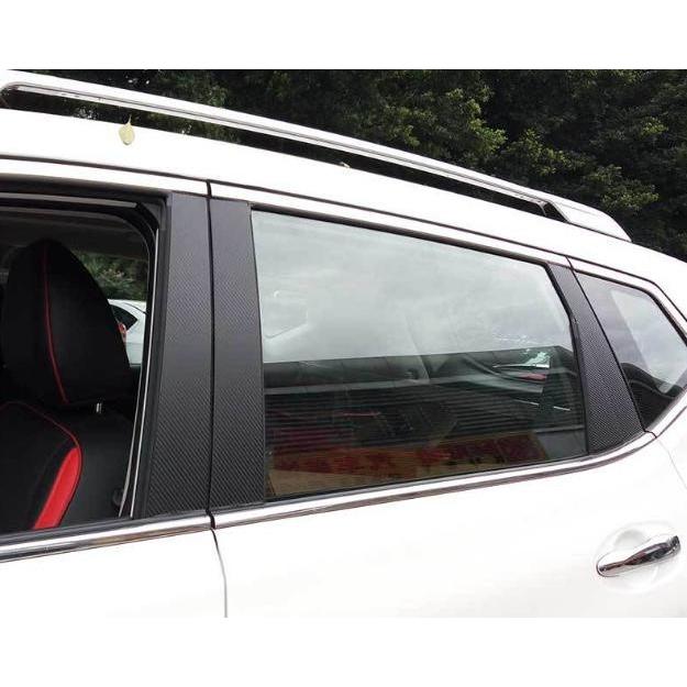 【互換品】 日産 ニッサン エクストレイル T32 アクセサリー パーツ サイドピラー  ステッカー カー用品 カスタム パーツ 傷防止 撥水 黒 | ブランド登録なし | 06