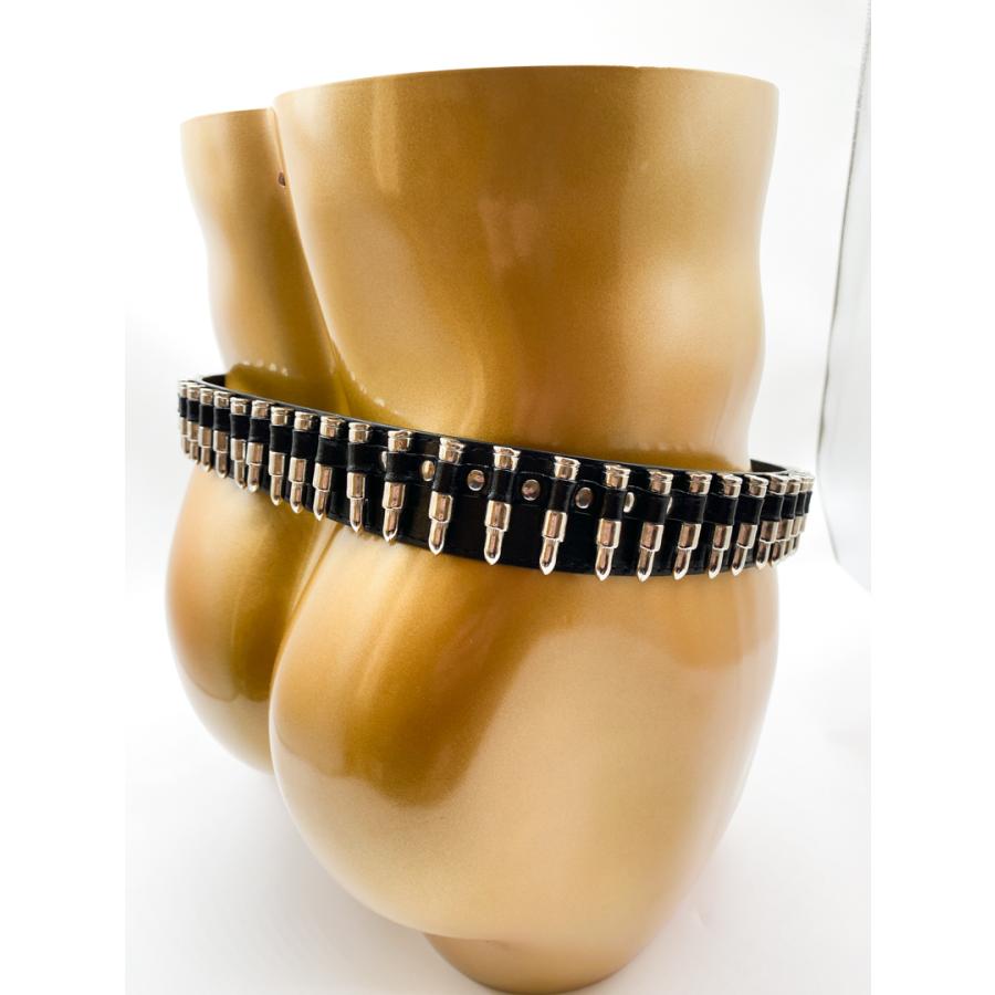 弾丸リベット ベルトバックル メンズレディース カジュアルベルトバックルシリーズ 合金 バックル交換対応できる接続金具セット 黒ブラック | ブランド登録なし | 09