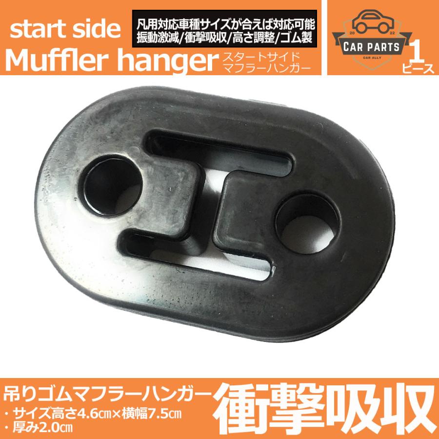 吊りゴム マフラーハンガー マウントリング 限定モデル マフラーリング 強化マフラー 修理用 マウントブッシュ 黒ブラック1個 交換用 12mm穴