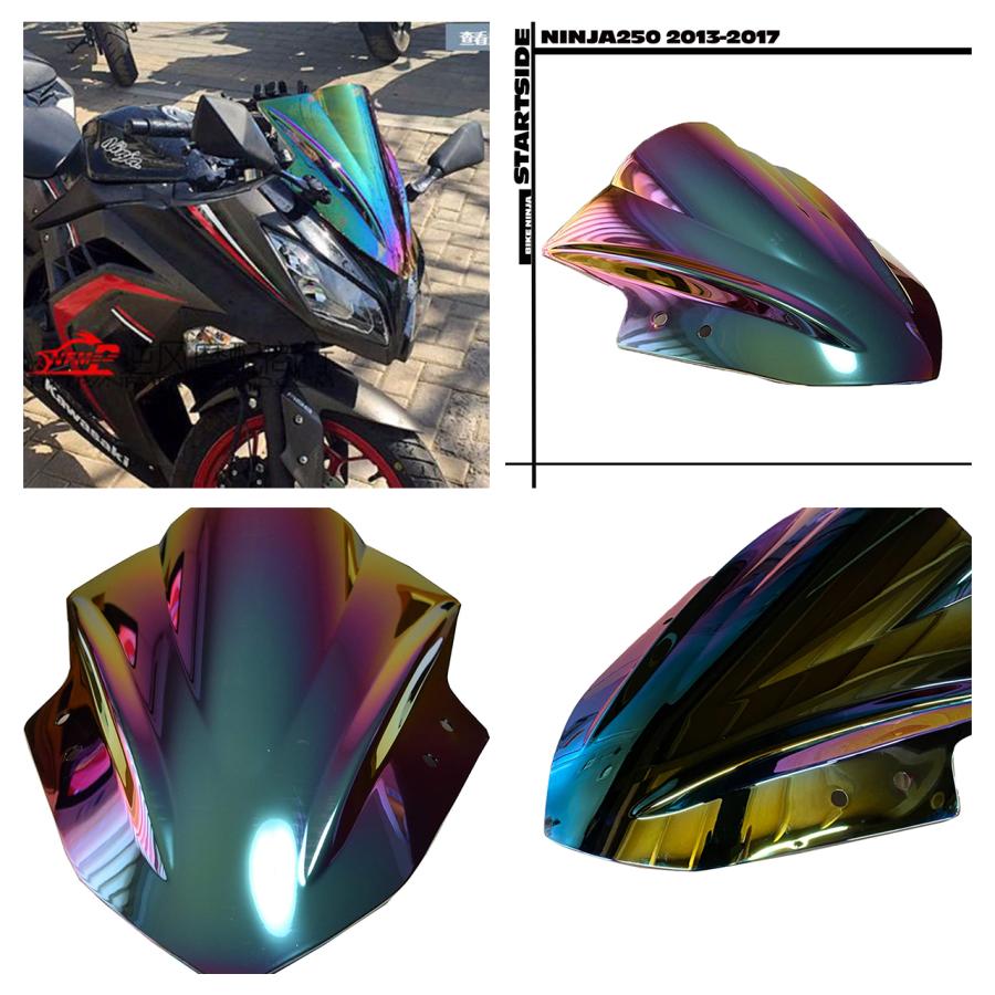 互換品】 カワサキ ニンジャ 汎用タイプ スモーク スクリーン Ninja250