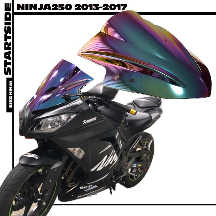 互換品】 カワサキ ニンジャ 汎用タイプ スモーク スクリーン Ninja250