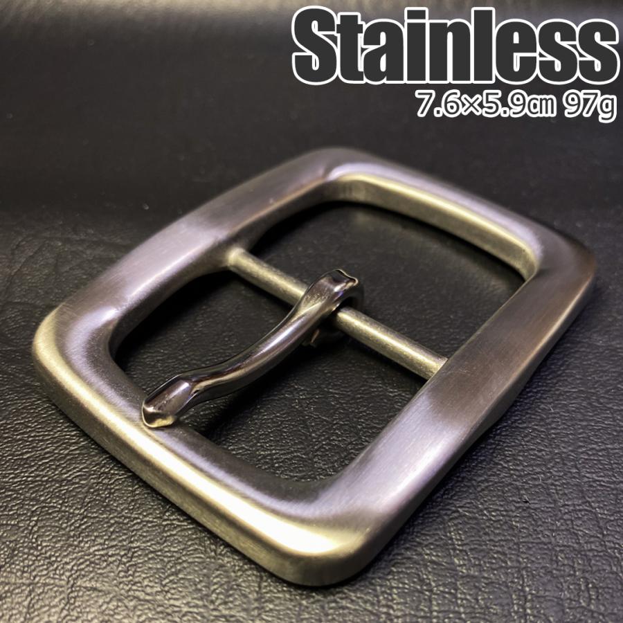 ステンレス H型 バックル 金具 バックルのみ ベルト シルバー 40mm