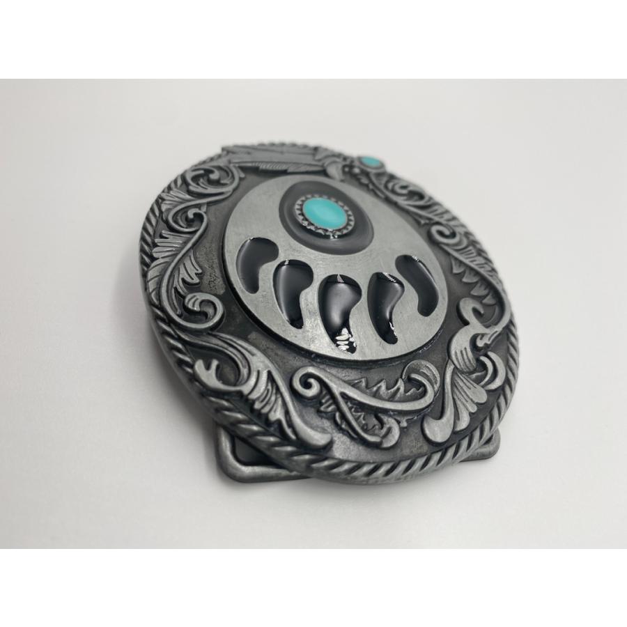 アンティーク 銀製 ターコイズ付きベルトバックル バックル 金具 ベルト バックルのみ 交換用 部品 カジュアル