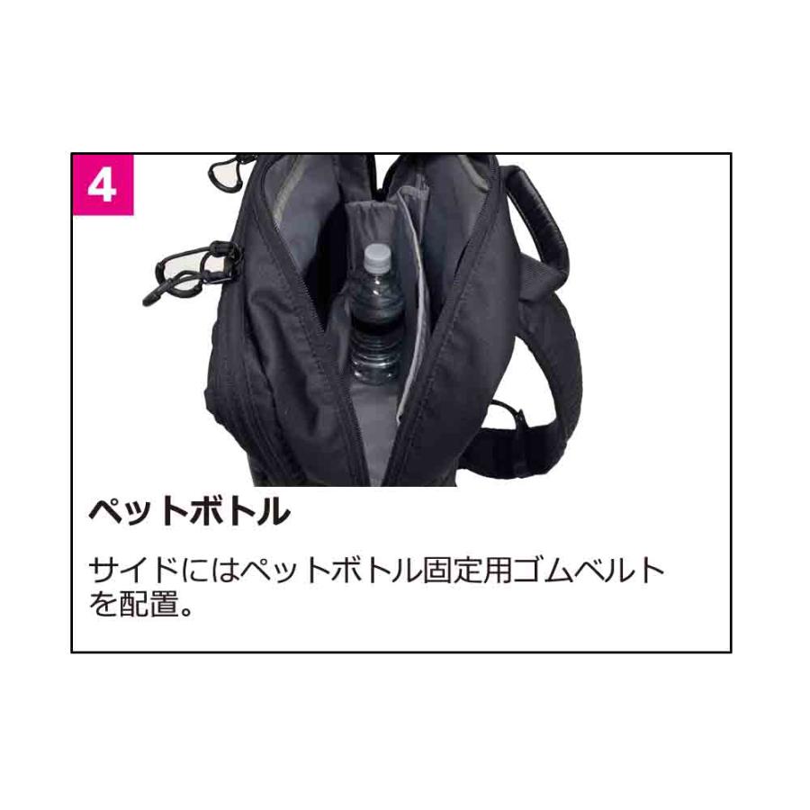 ニュースタイルキャリー NSスクエアリュック 軽量 撥水 多機能 チェストベルト キャリーオン ノートPC タブレット ダブルファスナー | STARTTS | 11