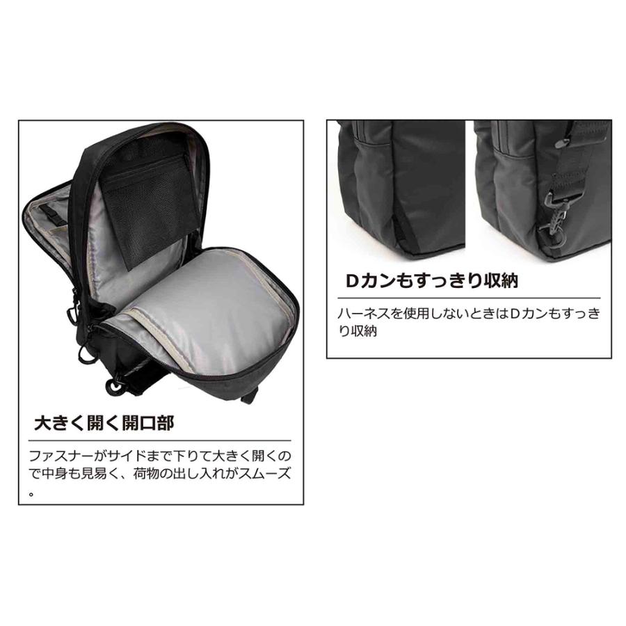 ニュースタイルキャリー NSスリングバッグ ワンショルダー 軽量 撥水 多機能 タブレット ダブルファスナー キーリング リフレクター | STARTTS | 05