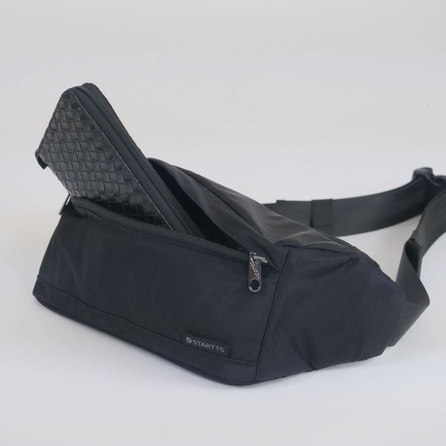 STARTTS スターツ ワンショルダー ボディバッグ ウエストポーチ ショルダーバッグ ミニショルダー 2WAY テフロン加工 2WAYウエストバッグ WE-15 |  | 14