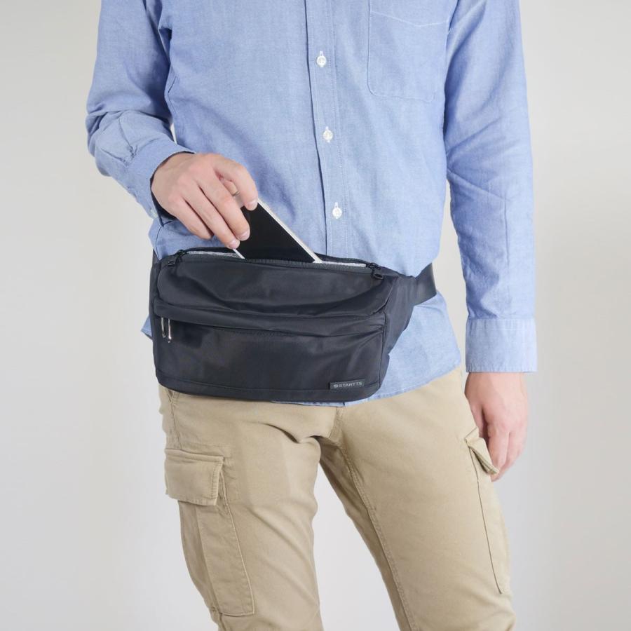 STARTTS スターツ ワンショルダー ボディバッグ ウエストポーチ ショルダーバッグ ミニショルダー 2WAY テフロン加工 2WAYウエストバッグ WE-15 |  | 04