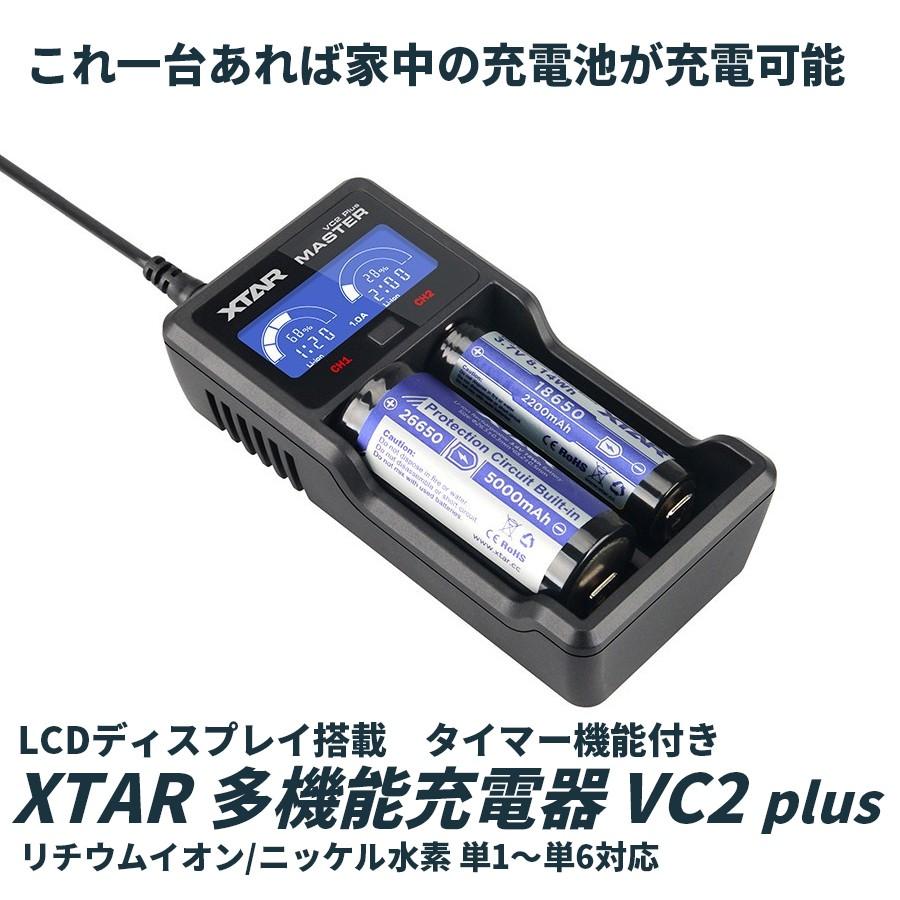 XTAR(エクスター) VC2 Plus MASTER 多機能USB 充電器 リチウム電池 カウントダウンタイマー機能付 LCD ディスプレイ VC2Plus｜starvillage