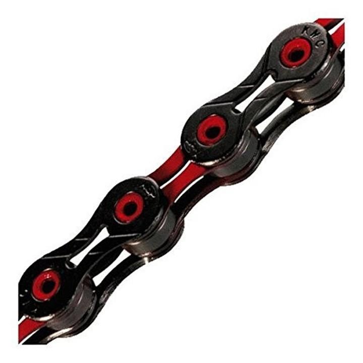 KMC 11スピード用チェーン X11SL DLC ブラック/レッド : Crossfield