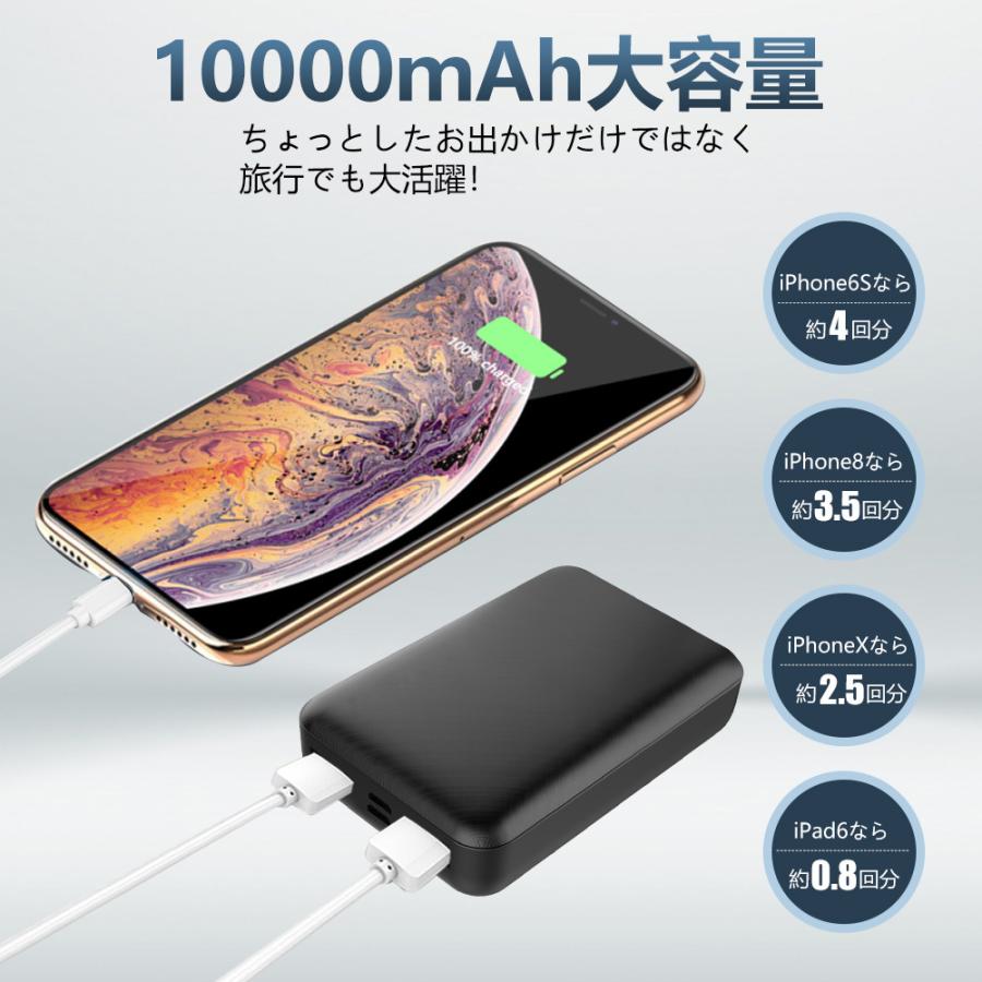 メーカー在庫限り品 モバイルバッテリー 大容量 mah スマホ充電器 軽量 薄型 急速充電器 Pse認証済 残量表示 2台同時充電 5v 2 1a Iphone 空調服 ベスト 使用可 Discoversvg Com