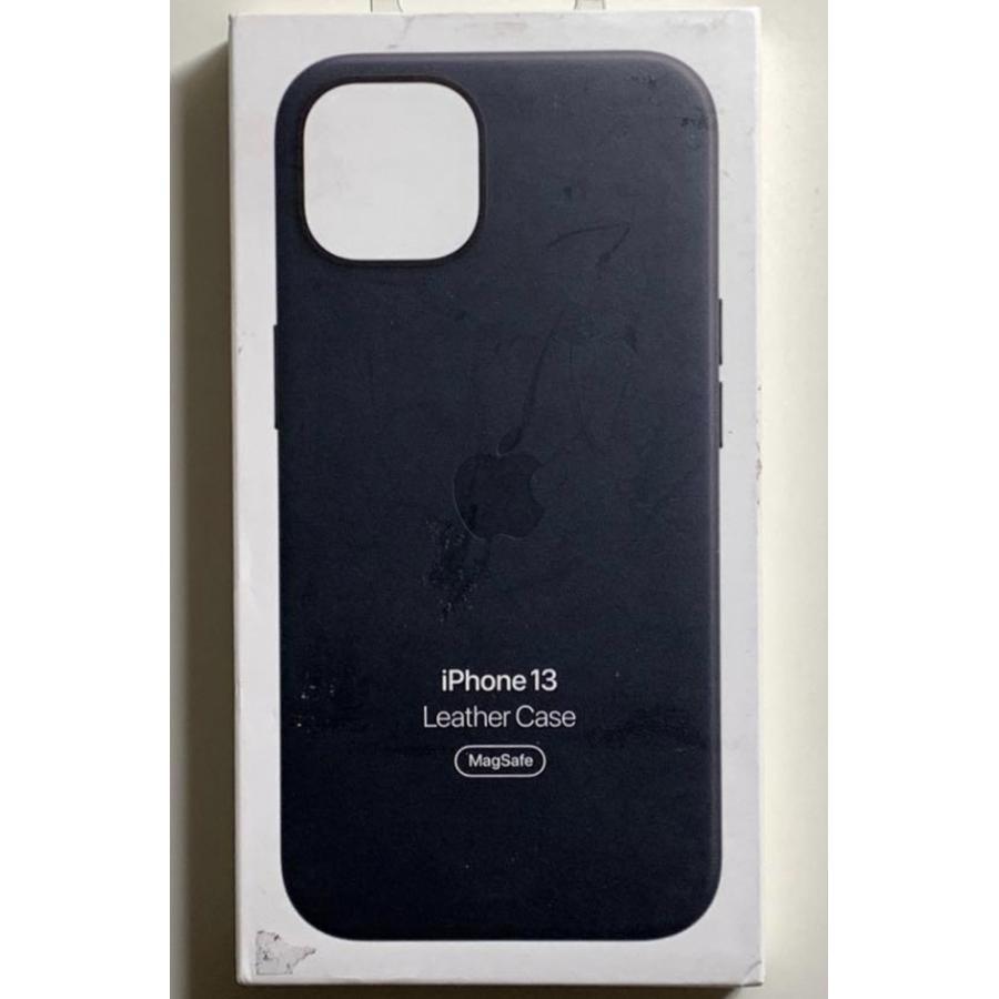 【新品】純正 iPhone 13 レザーケース・ミッドナイト① iPhone 13 Apple アップル 純正 レザーケース・ミッドナイト 新品