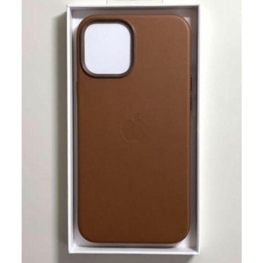 【新品】純正 iPhone 12 / 12 Proレザーケース・サドルブラウン① 新品 純正 iPhone 12 Pro Max レザーケース・サドルブラウン 並行輸入