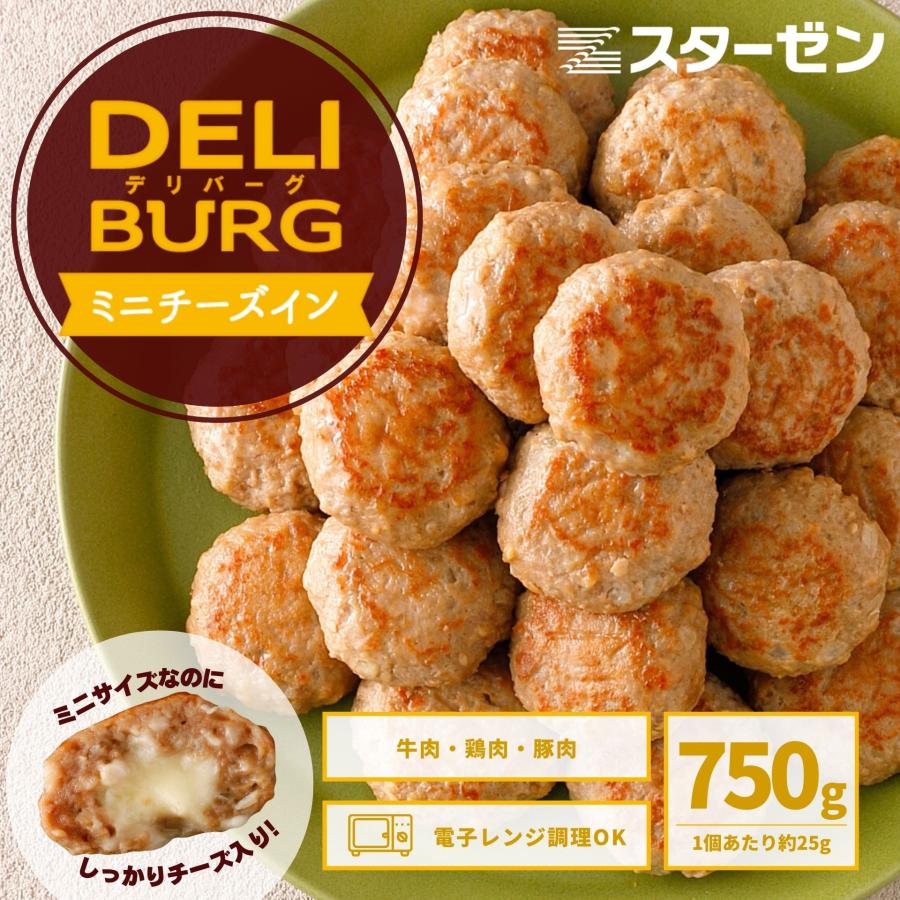 スターゼン ハンバーグ ミニ チーズインハンバーグ レンジ調理