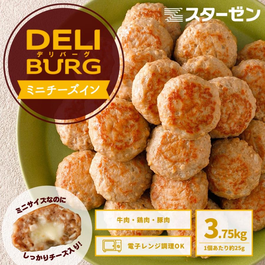 ハンバーグ スターゼン チーズインハンバーグ レンジ調理 ハンバーグ ミニ