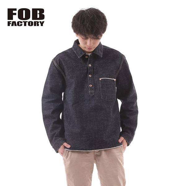 エフオービーファクトリー FOB FACTORY デニムシャケット インディゴ 日本製 MADE IN JAPAN F2384 G-3 DENIM P/O JK WA | FOB FACTORY