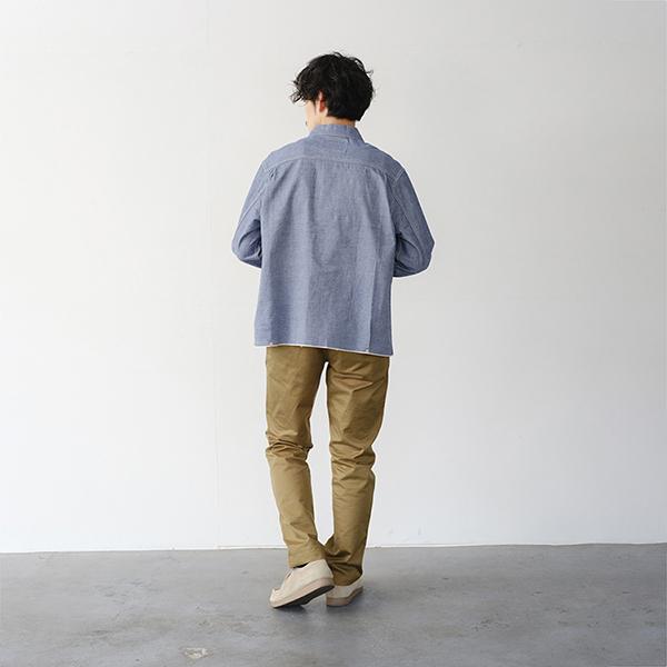 FOB FACTORY（エフオービーファクトリー） 長袖 シャンブレー プル