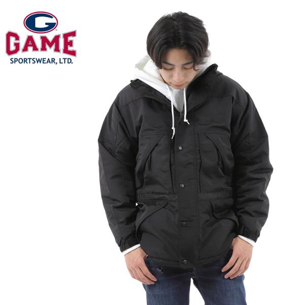 GAME SPORTSWEAR ゲームスポーツウェア　ジャケット　L ナイロン ワークジャケット 無地 ジャンパー ゲームスポーツウェア