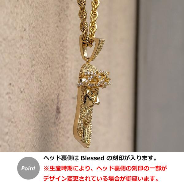 ネックレス Golden Gilt ゴールデンギルト ジーザスモチーフ ゴールド / XL Jesus Piece w/ Rope Necklace 送料無料｜state｜04