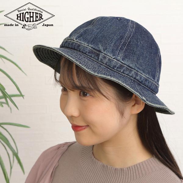 HIGHER（ハイヤー） セルヴィッジ デニムハット ユーズド加工 SELVEDGE