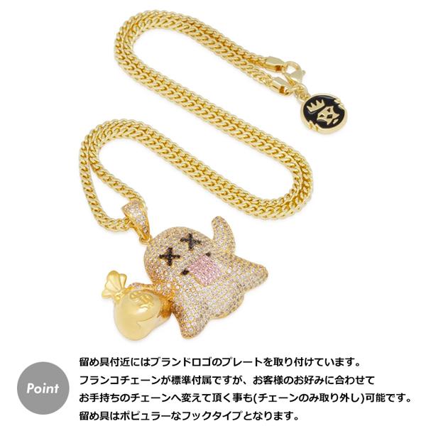 ゴールドネックレス キングアイス King Ice ゴーストエモジ