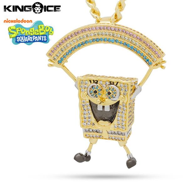 King Ice ゴールド　スポンジ・ボブ SpongeBob ペンダント SpongeBob SquarePants Necklace | SpongeBob Jewelry – King Ice