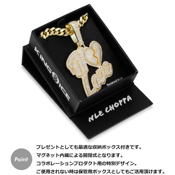 ゴールドネックレス キングアイス King Ice NLE Choppa チョッパ アクセサリー ペンダント メンズ 男性 / No Love Necklace｜state｜05