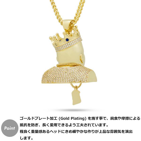 ゴールドネックレス キングアイス King Ice ビギー ノトーリアス Notorious B.I.G. メンズ / Big Poppa Necklace｜state｜04