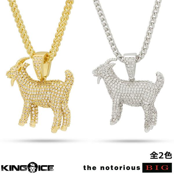 ゴールドネックレス キングアイス King Ice ビギー ノトーリアス Notorious B.I.G. メンズ / The GOAT Necklace｜state｜09