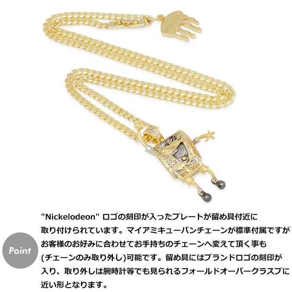 ゴールドネックレス キングアイス King Ice スポンジ・ボブ ゴールドネックレス キングアイス King Ice スポンジ・ボブ