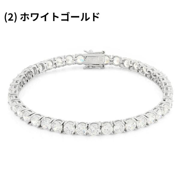 King Ice 5mm ブレスレット Tennis Bracelet ホワイトゴールド キングアイス King Ice 腕輪 ブレスレット テニスチェーン 5mm