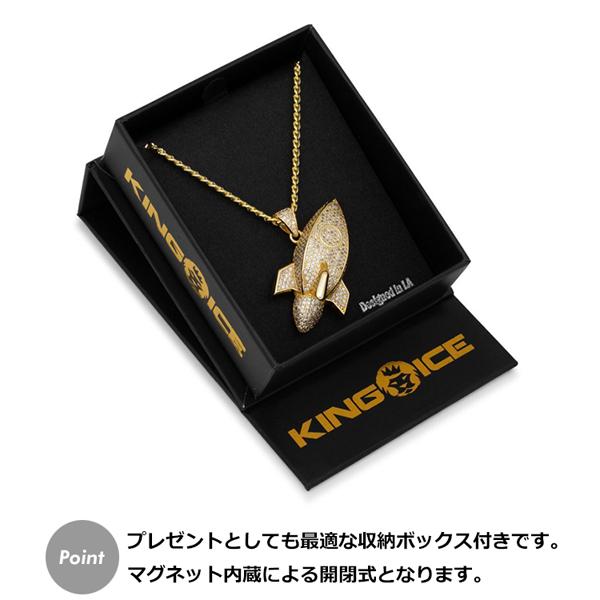 SALE ゴールドネックレス キングアイス King Ice ロケット 絵文字