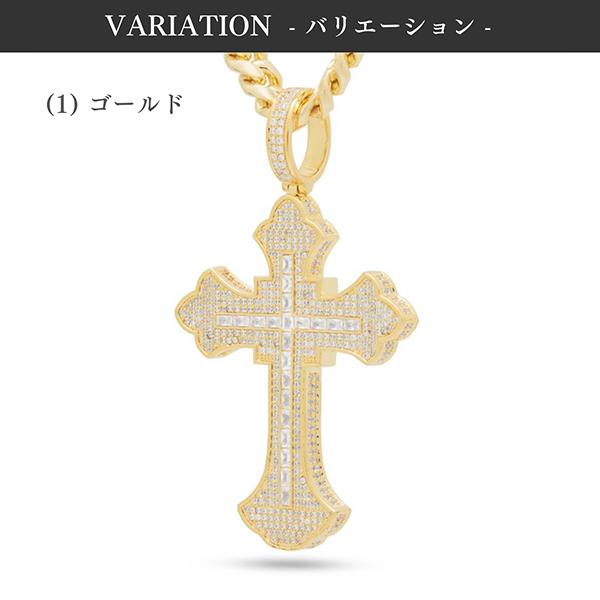 ネックレス キングアイス King Ice アクセサリー ペンダント メンズ レディース 男性 女性 Fleur de Lis Cross Necklace (L)の画像