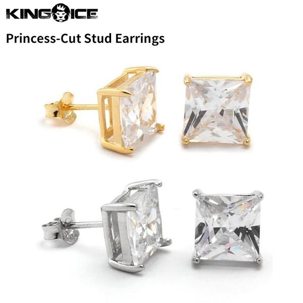 ピアス キングアイス King Ice プリンセスカット イヤリング メンズ