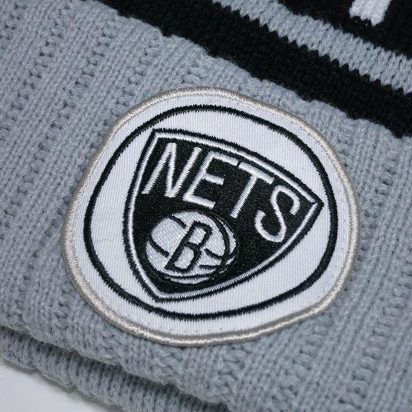 SALE / ミッチェルアンドネス ボンボンニットキャップ ネッツ ブラック "MULTI TEAM CLRS CUFFED KNIT" | Mitchell&Ness | 02