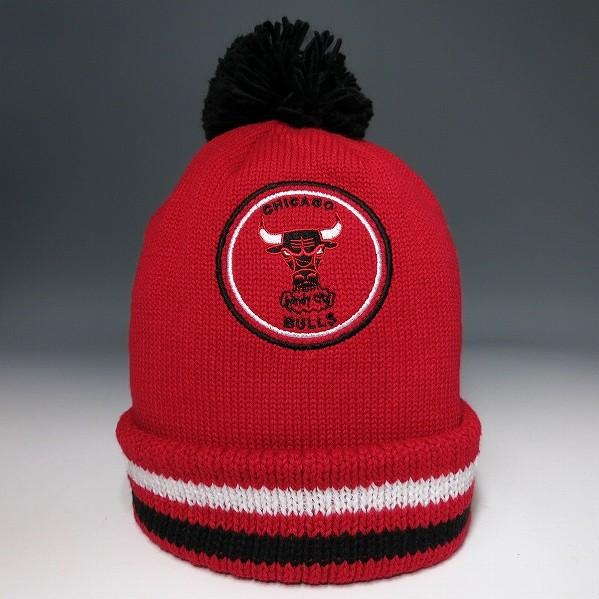 SALE / ミッチェルアンドネス ボンボンニットキャップ シカゴブルズ2 レッド / BIG MAN HI FIVE POM BEANIE / メンズ レディース | Mitchell&Ness