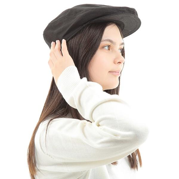 NEW YORK HAT（ニューヨークハット） ハンチング ブラック 麻 リネン