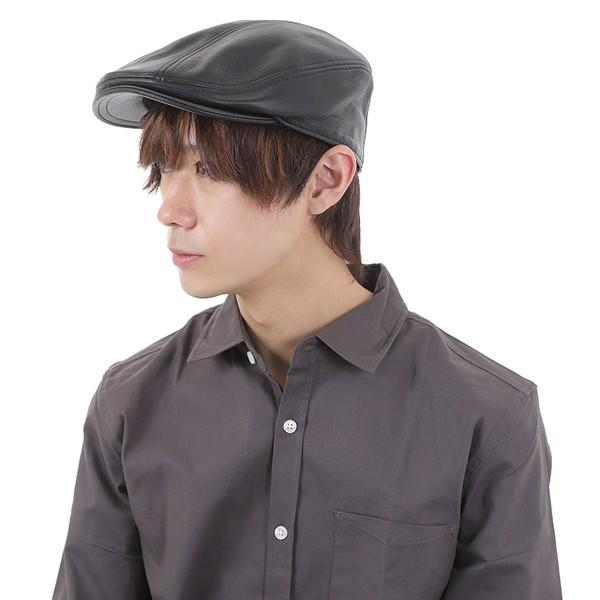 ニューヨークハット NEW YORK HAT ハンチング ブラック ジェニュインレザー 本革 Lamba 1900 #9250 / メンズ レディース｜state｜10