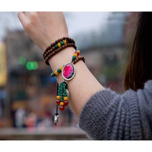 レディースネックレス 首飾り レディース アフリカ紅豆木 ラリエット ブルーゴールドストーン 手作り Qx 023 Qx 023 J Eighty 通販 Yahoo ショッピング