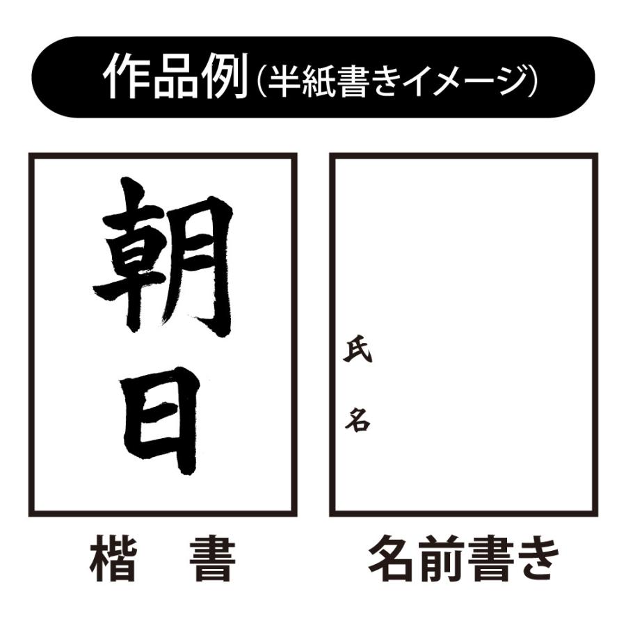 あかしや 書道用筆 兼毛書写楽 二本組Ａ ALS-F160A 奈良筆老舗 2本セット 太筆 細筆 3号 8号 毛筆 小学校 中学校 習字 授業 初級 入学準備 友 望 AL-F100 AS-F60｜stationery-arnz｜07