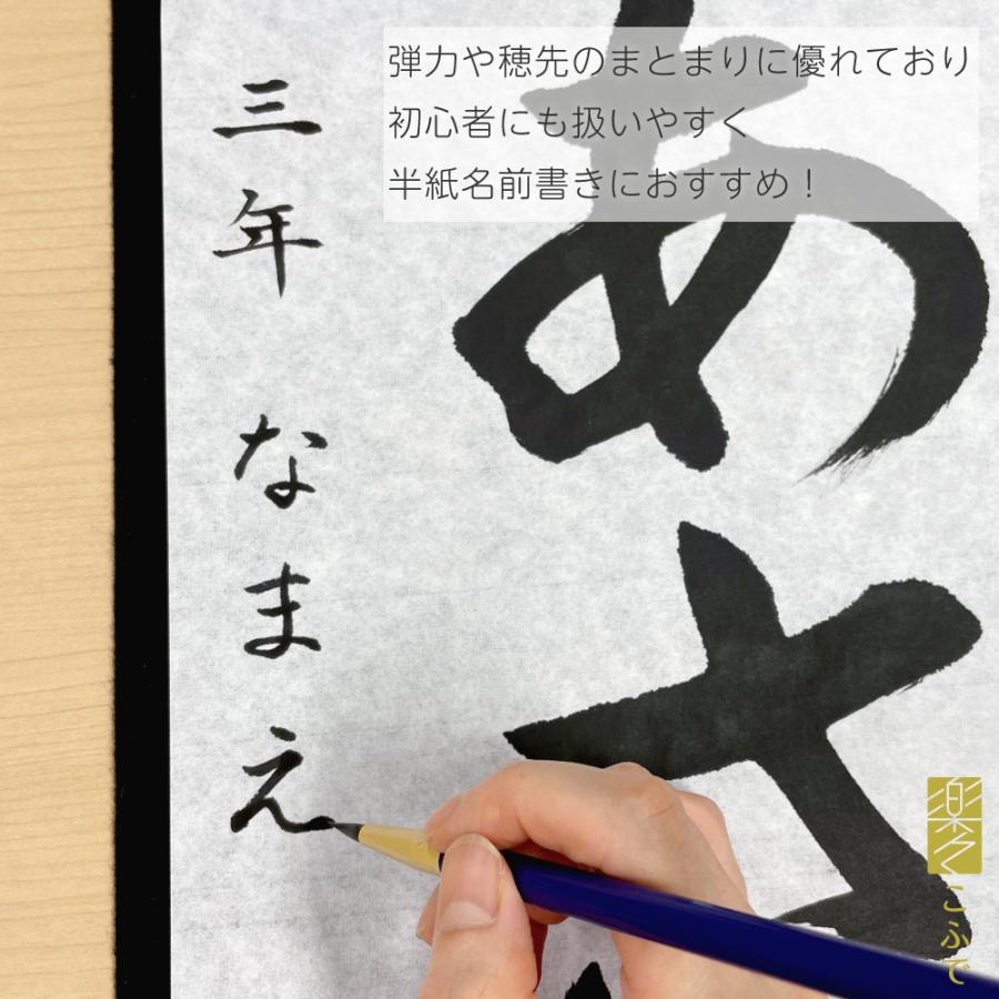 あかしや 書道用筆 楽々こふで 人造毛 ASP-R60 細筆 小筆 初心者用