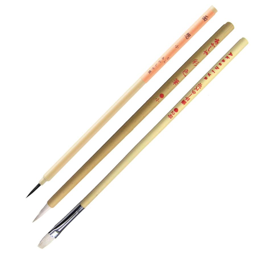 書道筆 3本 Amazon.co.jp: 書道筆 仮名条幅用筆 大 7.5mm×45mm 5号 いたち毛