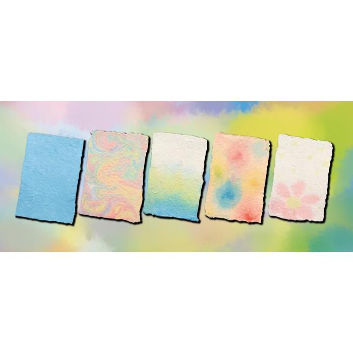 紙すきセット 染め絵の具3色付 56842 和紙 手作りキット 染料 絵の具