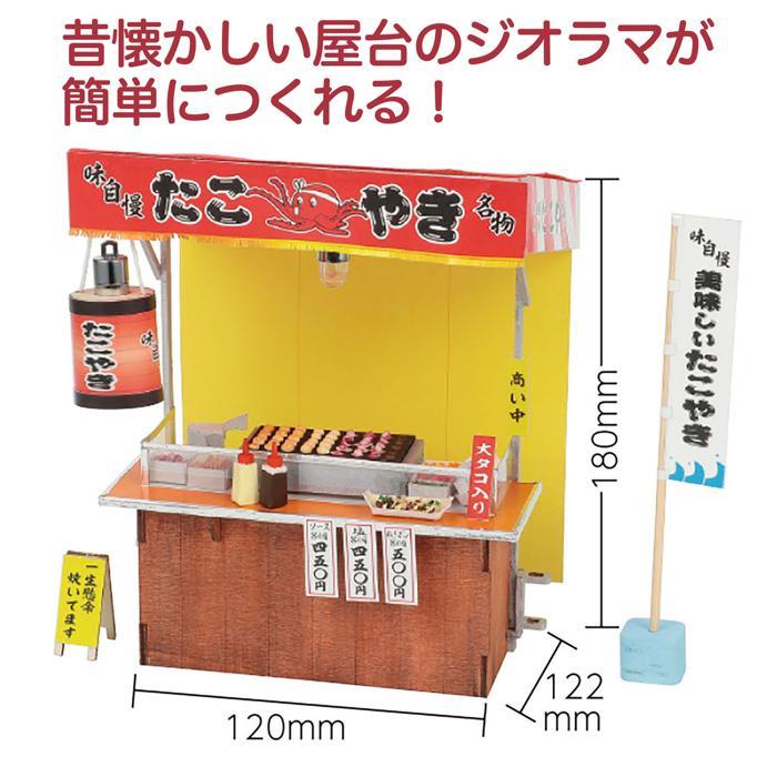 ミニチュア屋台キット たこ焼き 58455 屋台 屋台セット ジオラマ 模型