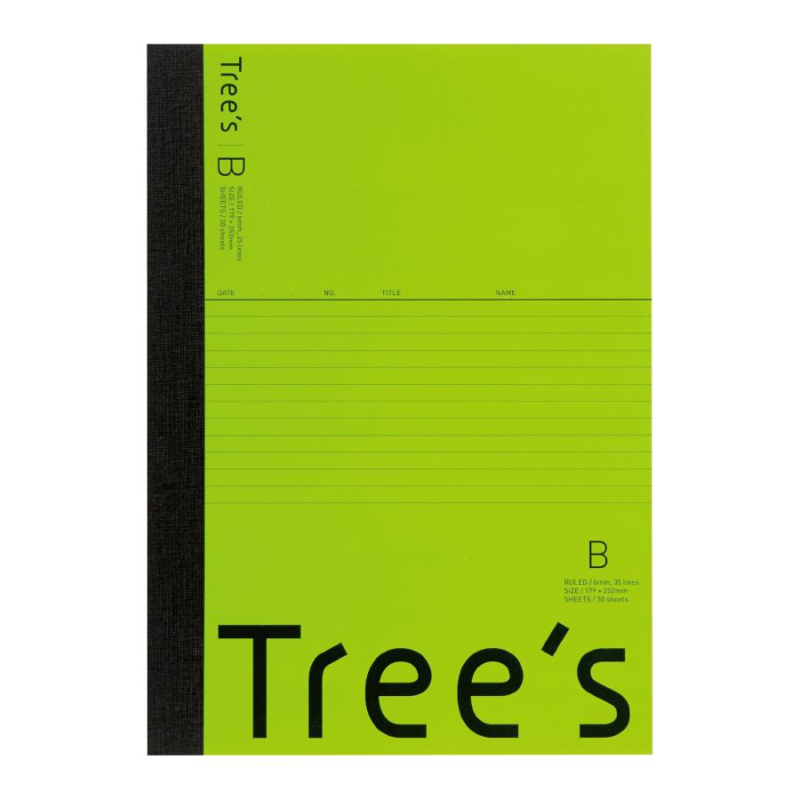日本ノート (キョクトー) Tree'sB5B罫30枚ライト 日本ノート (キョクトー) Tree'sB5B罫30枚ライト