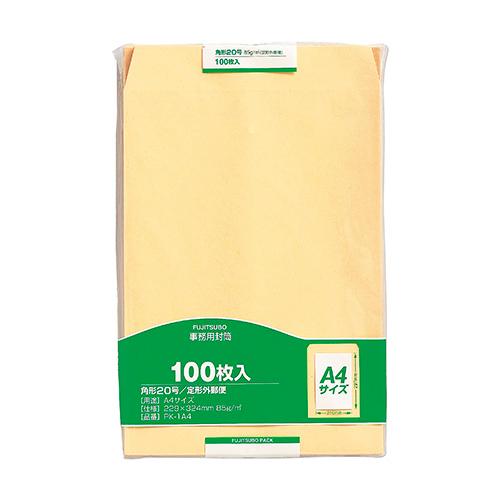 マルアイ クラフト封筒 角20 A4対応100枚入PK-1A4 マルアイ クラフト封筒 角20 A4対応100枚入PK-1A4
